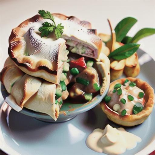 Braised lamb pie and celeriac mash