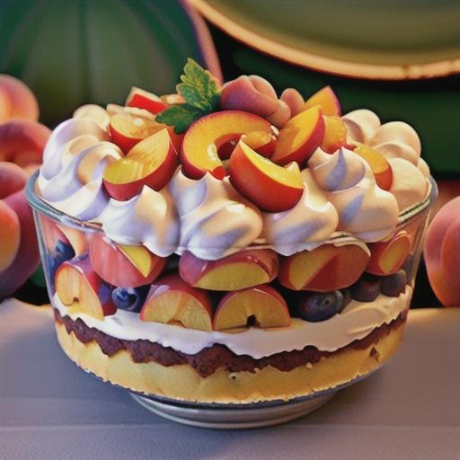 Fresh Peach Trifle