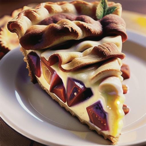 Peach Pie with Sour Cream