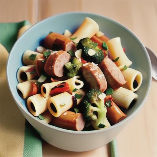 Rigatoni with Italian sausage and broccoli