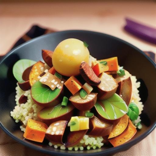 Couscous and Sweet Potatoes with Pork