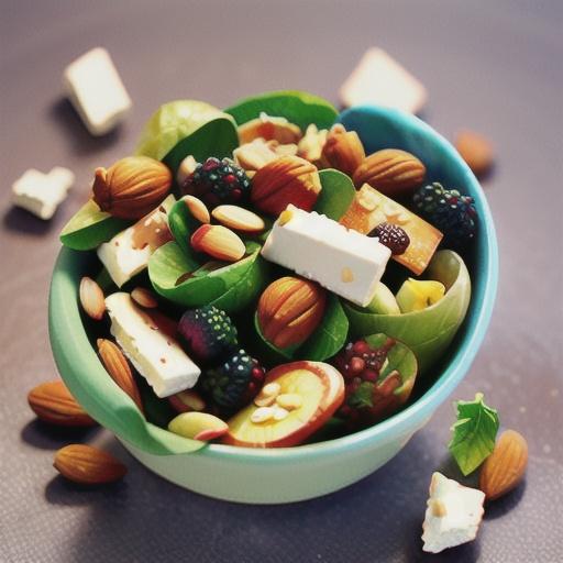 Blackberry Almond Crunch Salad