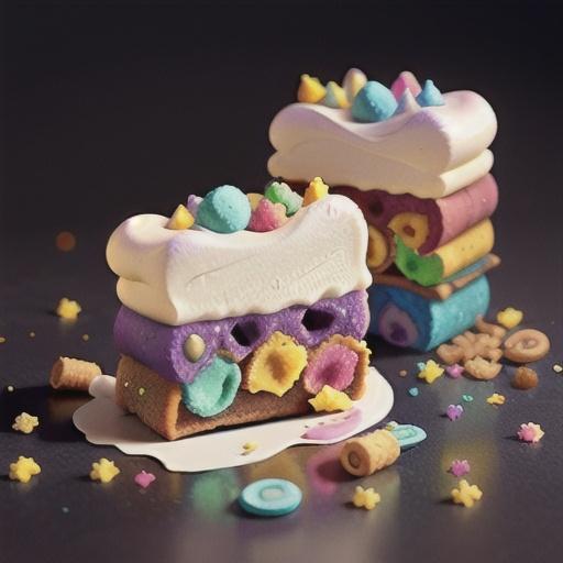 Fairy bread marshmallow slice