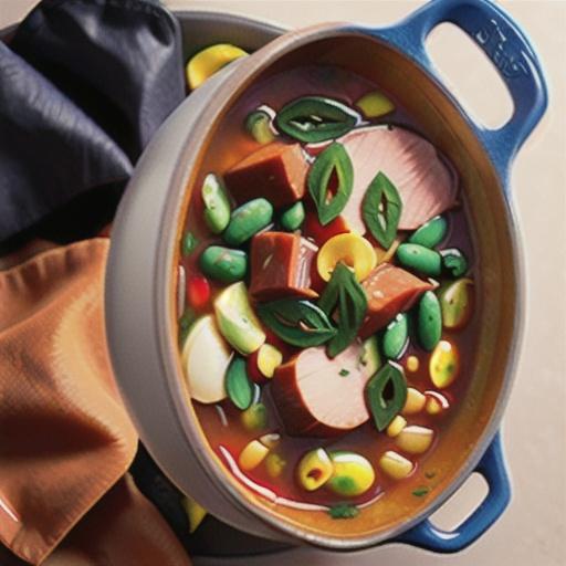 One-pot hearty ham and bean soup