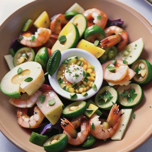 Shrimp, Jicama and Chile Vinegar Salad