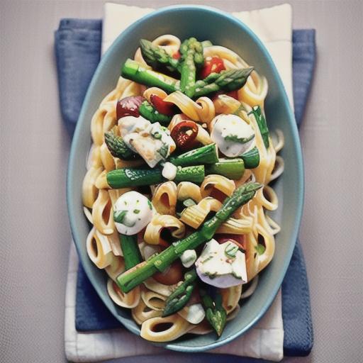 Creamy Chicken and Asparagus Pasta