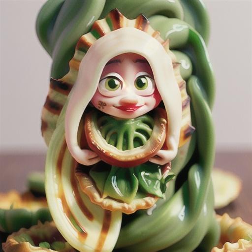 Chargrilled vegetable filo tarts