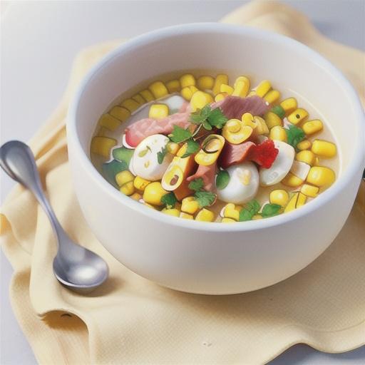 Chicken and sweet corn soup