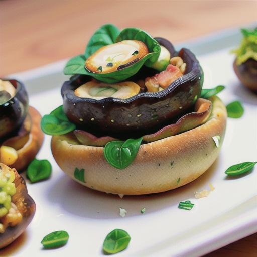 Stuffed Mushrooms with Spinach