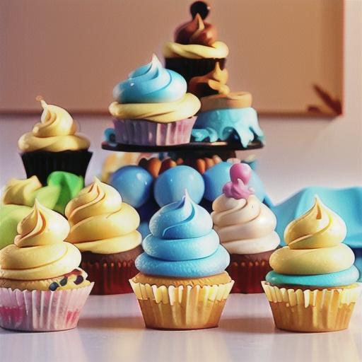 Vanilla Cupcakes with Swiss Meringue Buttercream