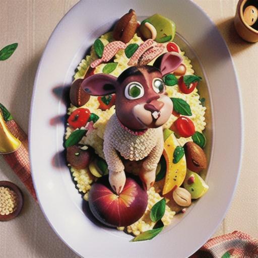 Fragrant lamb with fruit and nut couscous