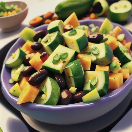 Cucumber, Mango, and Black Bean Salad