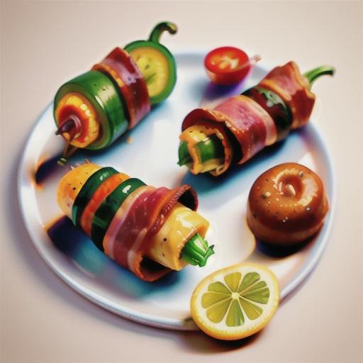 Turkey Bacon-Wrapped Jalapeño Poppers
