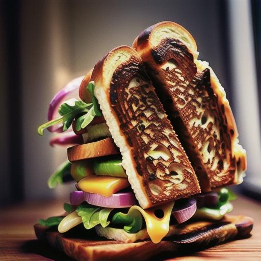 Turkey Grilled Cheese Sandwich With Pickled Onions