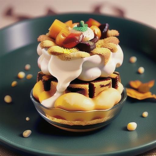 Cardamom Creme Brulee Parfait with Candied Pumpkin