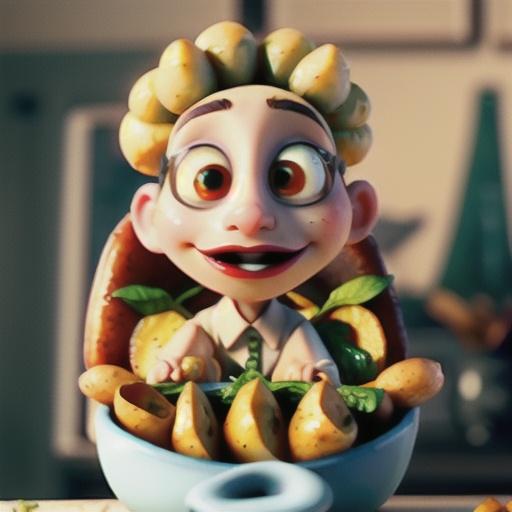 Potatoes Under Creamy Chicken