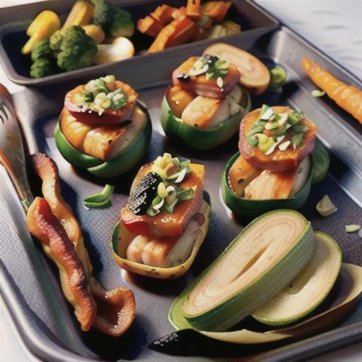 Keto Smoky Chicken and Vegetable Sheet Pan Dinner