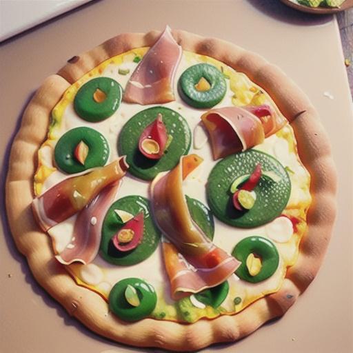 Ricotta, pumpkin and prosciutto pizzas