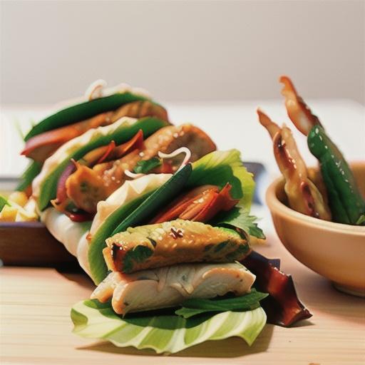 Banh mi (vietnamese chicken rolls)