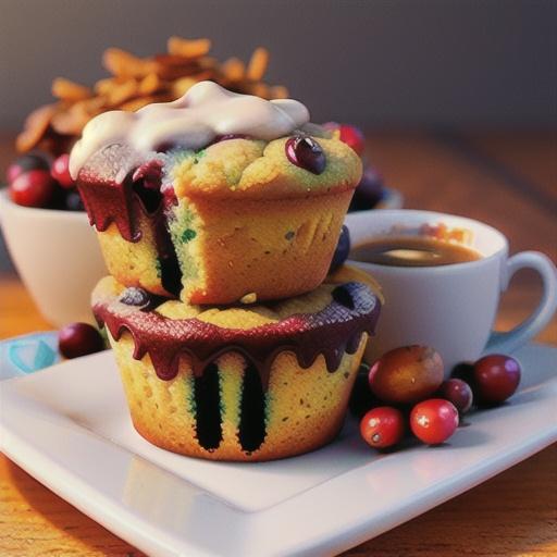 Streusel-Topped Cranberry Coffee Cake Muffins