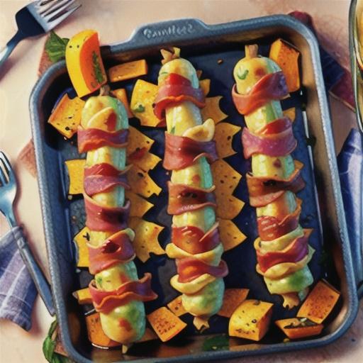 Bacon-Wrapped Chicken and Butternut Squash Sheet-Pan Dinner