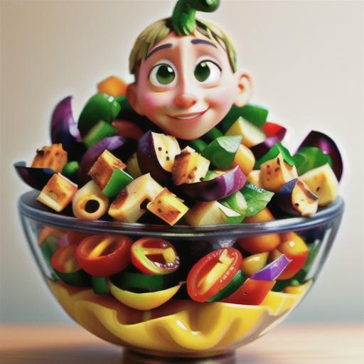 Grilled Bell Pepper Panzanella Salad