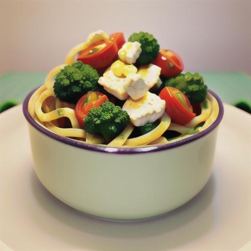Broccoli, ricotta and roasted tomato linguine