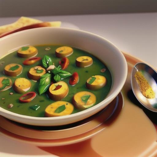 Zucchini Soup with Curry Spices