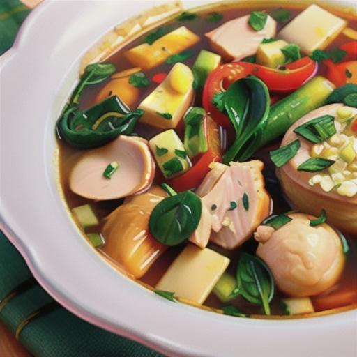 Chicken Soup with Chicken Thighs