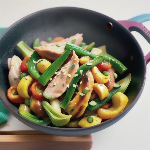 Chicken and bok choy stir-fry