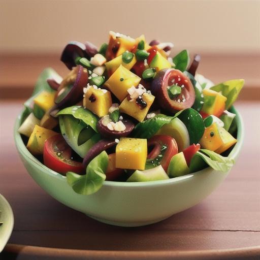 Green salad with mango