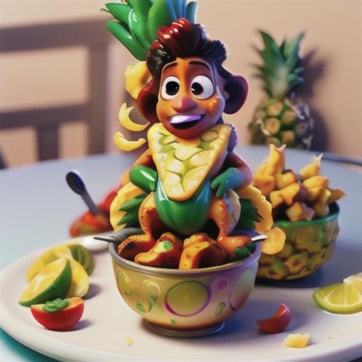 Tandoori chicken with pineapple salsa