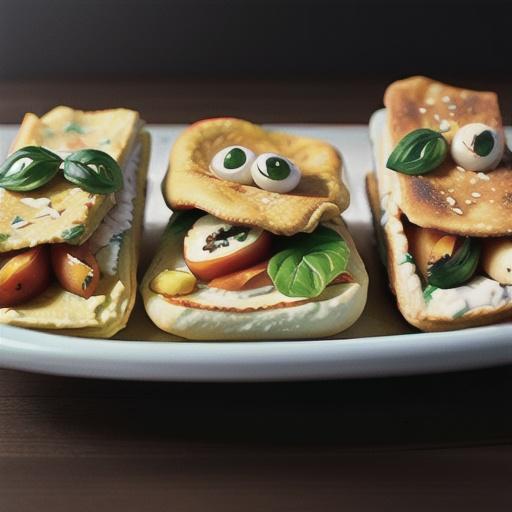 Egyptian Feta Cheese Omelet Roll