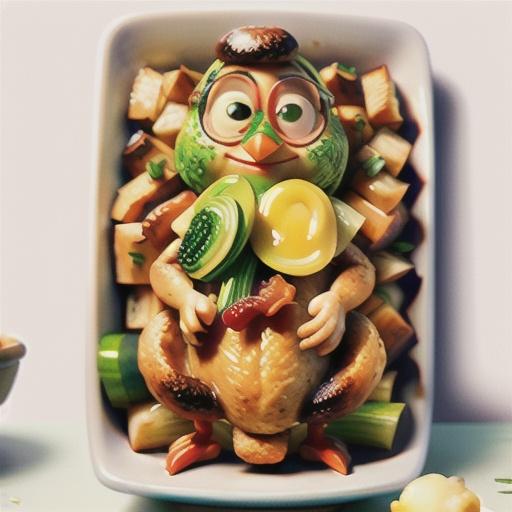 Chicken with mushroom, leek and bacon stuffing