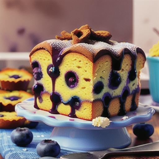 Blueberry Yogurt Pound Cake