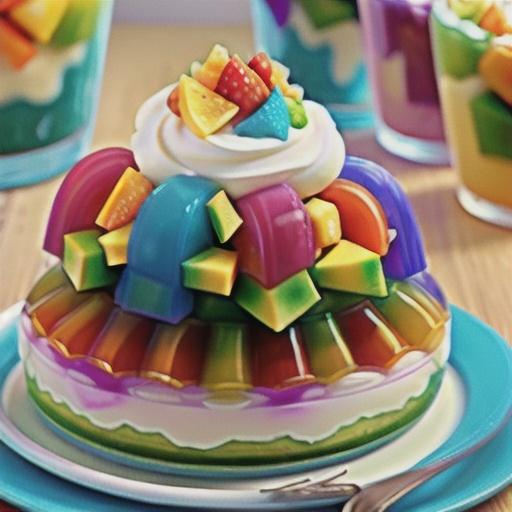 Seven Layer Gelatin Salad