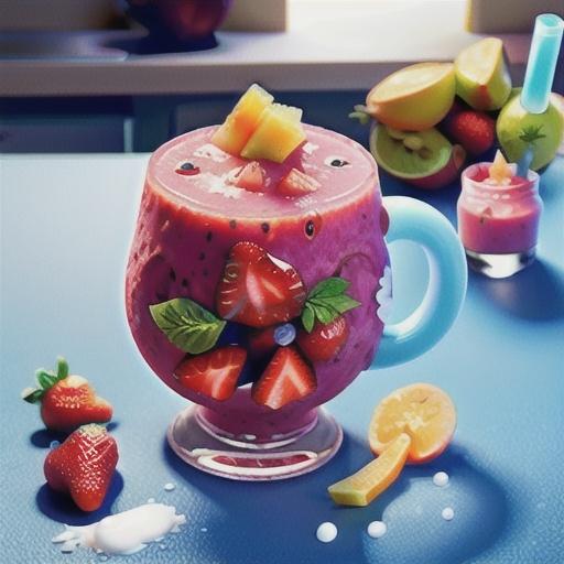 Strawberry and mango smoothie