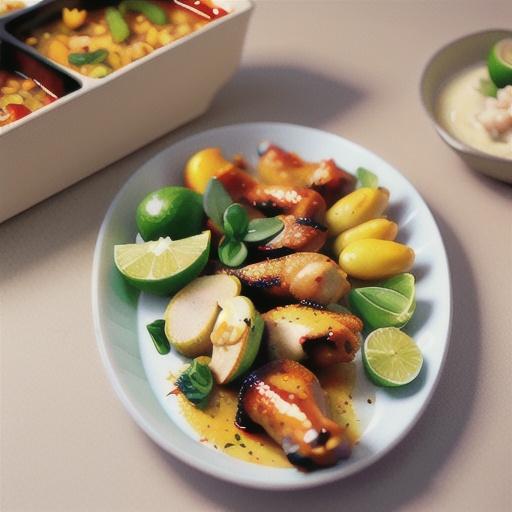 Tray-baked chilli, lime and soy chicken drumsticks