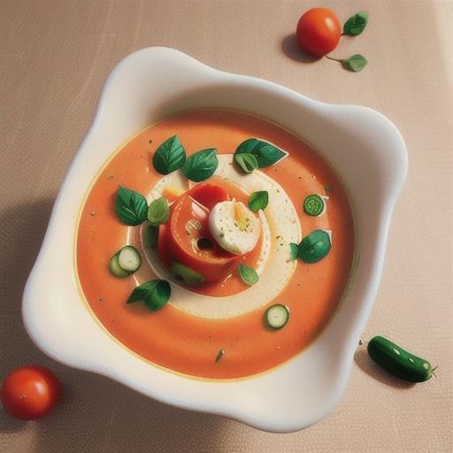 Cold Tomato Cucumber Soup