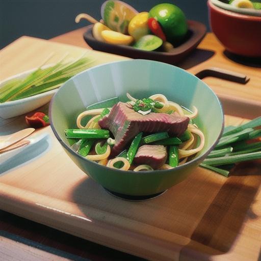 Vietnamese Lemongrass Beef and Noodles