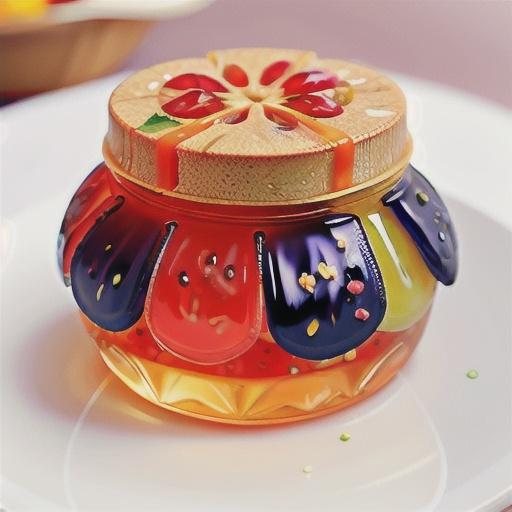 Summer fruit, elderflower and Prosecco jelly