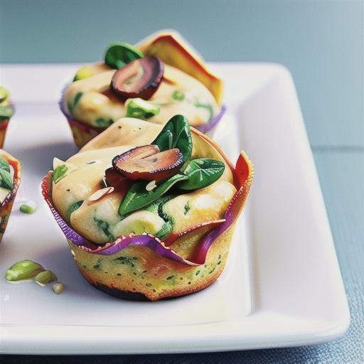 Spinach and bacon muffins