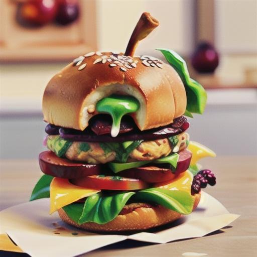 Turkey and cranberry burger