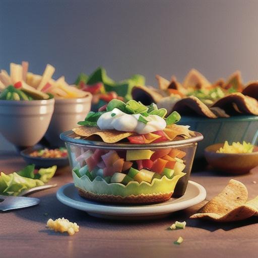 Layered Taco Dip with Meat