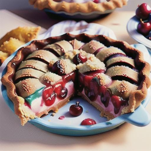 Cherry Crumble Pie with Frozen Cherries