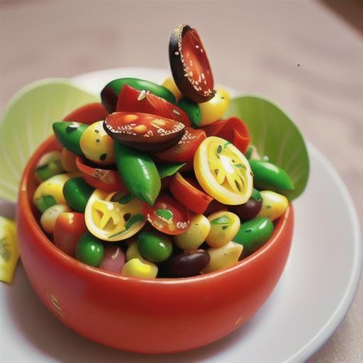 Tomato, chorizo and bean salad