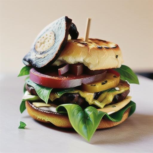 Lamb and roasted capsicum burgers