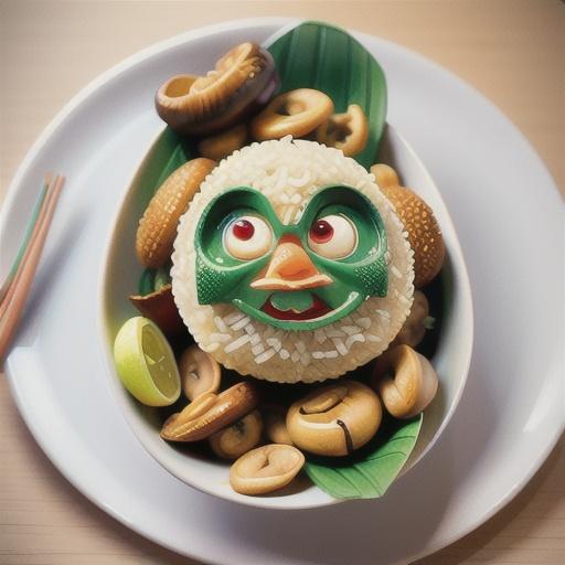 Sticky Rice with Lạp Xưởng, Dried Shrimp, and Shiitake Mushrooms