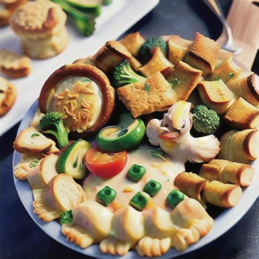 Chicken and Broccoli Casserole with Cheesy Biscuit Topping