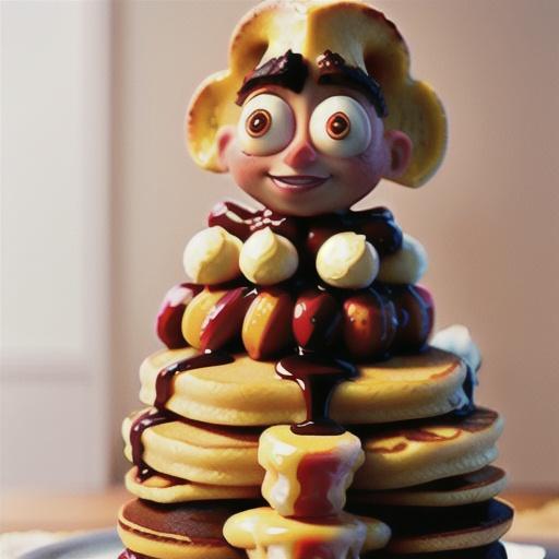 Banana Split Pancake Cake